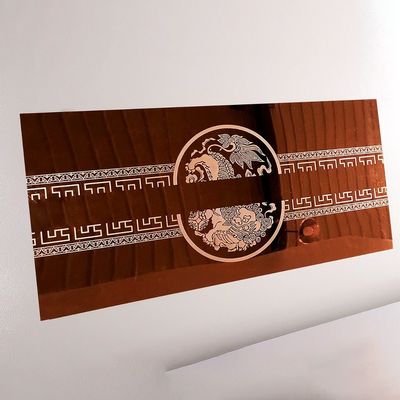 Лазерная гравировка с помощью лазера для цветного оформления гостиниц на 304 листе нержавеющей стали